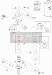 R15015, Repair Kit Gasket Bottom, KTM, 1