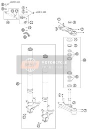 Tenedor frontal, Abrazadera triple