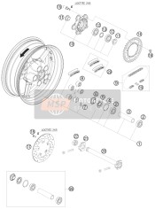 00050000120, Sticker March. 2L/S+2R/S White, KTM, 1