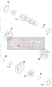 61233005100, Idler Gear 5.G, KTM, 0