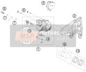 6901308000130, Caliper Rear Without Pads, KTM, 0
