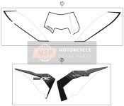 52308399300, Decal Kit EXC/XC-W 2011, KTM, 0