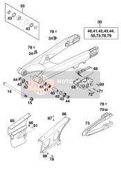 50304060100, Chain Guard Small Exc 2000, KTM, 0