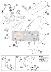 50307140250, Seat Cover Black 03, KTM, 2