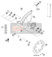 51509001044, Voorwiel Cpl.6X21'Excel Xc, KTM, 0