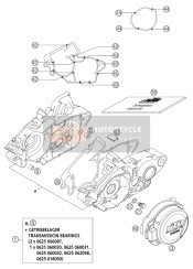 52330000444, Engine Case Cpl. W. Tr.Bear., KTM, 0