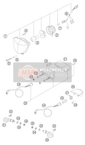 54808008000, Spacer Hose F. Head Light Mask, KTM, 0