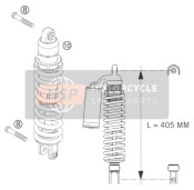 12187C04, Monoshock Wp Pds 250/300EXC 07, KTM, 0