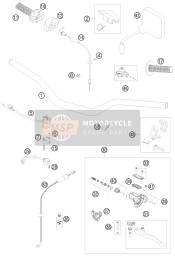 50302044000, Clamp For Mirror Cpl. 09, KTM, 1
