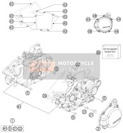 52430000033, Engine Case Kpl. 125-200  13, KTM, 0