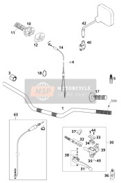 59002044000, Clamp Mirror With Pin, KTM, 3