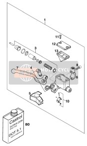 0965050163, Flat Head Screw DIN0965-M 5X16, KTM, 0