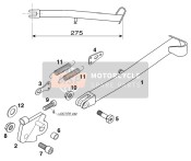 49009082000, Flanged Hex Nut Din 6927 M10 WS15, KTM, 1