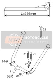 SEITENSTÄNDER/STÄNDER MITTE