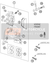 Bremssattel vorne