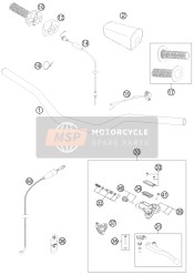 SXS07250800, Protezione Manubrio Phds, KTM, 2