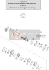 50433010010, Counter Shaft Repair Kit 125/150CC, KTM, 0