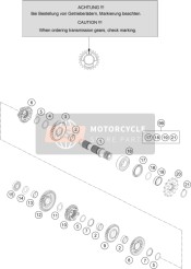 50433015400, Sliding Gear 5TH Gear 23T, KTM, 0