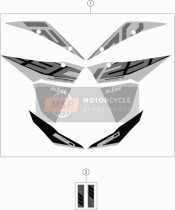 60708099100, Kit Deco 1290 Adventure S Noir, KTM, 0