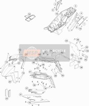 61608042000CB, Side Cover Right, KTM, 0