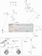 61315025133, Hose Tank Breat.-AKF, KTM, 0