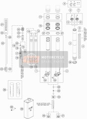 Forcella anteriore smontata