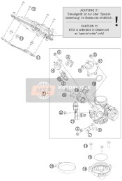 90641001044, Throttle Body Cpl., KTM, 0