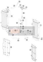 52335426033, Radiator H. 200 W. Therm.55 08, KTM, 0