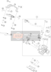 93241013044, Injector Cap With Hose Cpl., KTM, 0
