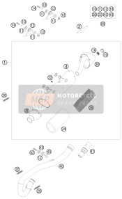 00050000819, Exhaust Parts Kit, KTM, 0