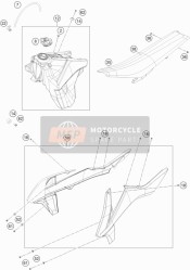7900805400028C, Spoiler Kit Sixdays 2017, KTM, 0