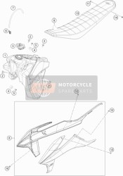 79707140050, Seat Cover, KTM, 0