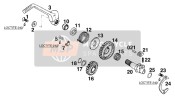 0991060123, Flat Head Screw DIN7991 M6X12, KTM, 2