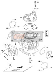 54737006000, Gasket For Control Cover L/s, KTM, 1
