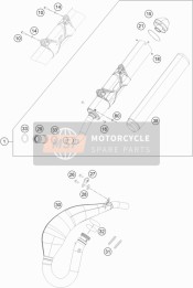 55405007000, Exhaust Manifold, KTM, 2