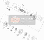 79333106044, Gear Wheel Set 6TH Gear, KTM, 1