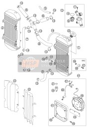 5903504000030, Kühlerschutz Racing Schw. 06, KTM, 1