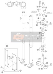 59401033100, Canotto Sterzo L.237mm, KTM, 1