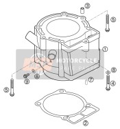 59430035000, Cilinder Basis Pakking 0,8mm 04, KTM, 0