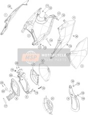 7900600400068A, Airboxcover Right, KTM, 1