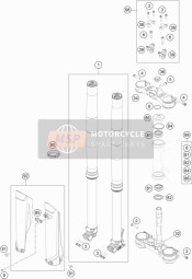 Tenedor frontal, Abrazadera triple