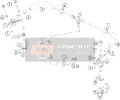 55441013100, Parte Superior Del Inyector Izquierdo, KTM, 0