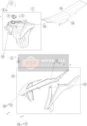79007140350, Seat Cover, KTM, 0