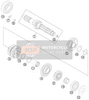 77733006044, Idler Gear 6TH G. Cpl., KTM, 0