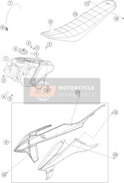 79107040060, Seat Cover, KTM, 0