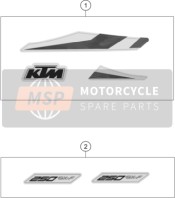 79108098015, Sticker Set 250 SX-F 2020, KTM, 0