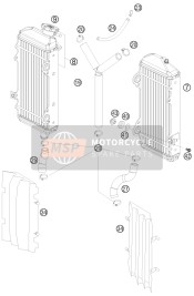 5903504000030, Radiator Bescherming Zwart 06, KTM, 2