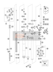 Forcella anteriore smontata