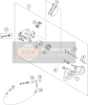 Bremssattel hinten