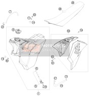 7700731306630, Fuel Tank Cpl. 9l XCF-W Usa 08, KTM, 0